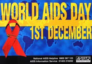 AVERT World AIDS Day poster 1990s