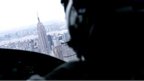 Helicopter pilot looks at Empire State Building