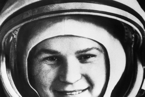 Astronaut Valentina Tereshkova, the first woman sent into space, in Moscow, on June 16, 1963.