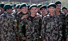 Afghan army cadets at a graduation ceremony in Kabul.