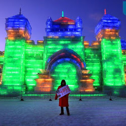 The Harbin Ice and Snow Festival in China