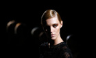 A model at Tom Ford's autumn/winter show for London fashion week 2013.