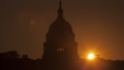 The sun rises over the Capitol in Washington, Sept. 24, 2013. (AP)