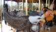 The animals depicted on the National Zoo&#39;s Conservation Carousel include many endangered species. (VOA/J. Taboh)                               