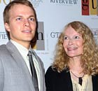 Ronan Farrow and his mother, Mia Farrow