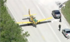 Emergency landing on Florida highway