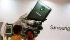 Curved Samsung smartphone