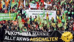 Anti-nuclear marches in Cologne, 26 March 2011