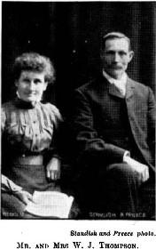 Standish and Preece photo. Mr. and Mrs W. J. Thompson.