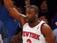 Raymond Felton hits a three-pointer late in the