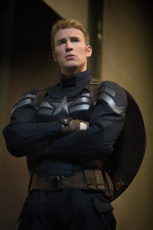 Chris Evans as Steve Rogers (Captain America) in "Captain America: The Winter Soldier." (Zade Rosenthal / Marvel)