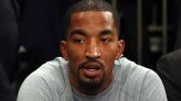 J.R. Smith of the Knicks sits on the