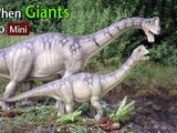 Image: two Europasaurus; &quot;When Giants Go Mini&quot; text