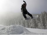 Photo: Snowboarder in jump