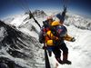 Photo: Sano Babu Sunuwar and Lakpa Tsheri Sherpa in a paraglider above Everest