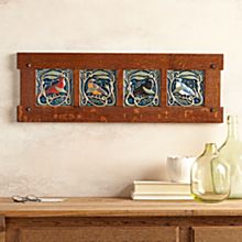 Rookwood Pottery Framed Songbird Tile Set