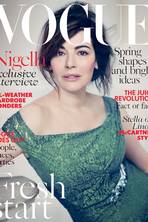 Nigella goes (almost) make-up free for front cover of Vogue