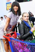 Cara takes a trip to Supermarket Chanel - and RiRi pushes the trolley