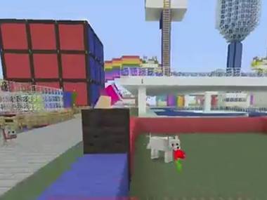 A screenshot of gameplay from Minecraft