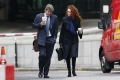 Rebekah Brooks arriving at the Old Bailey with husband Charlie (Credit: Reuters)