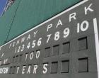 BOSTON, MA - APRIL 20:  Theh Green Monster and the scoreboard are seen before the game between the New York Yankees and the Boston Red Sox on April 20, 2012 at Fenway Park in Boston, Massachusetts. Today marks the 100 year anniversary of the ball park's op