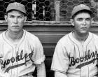 Pete Reiser and Carl Doyle 1940 Spring Training Brooklyn Dodgers