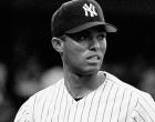 Mariano Rivera during game against Oakland Athletics. Rivera debuted as a starting pitcher - going 5-3 with a 5.51 in 1995.  He was converted to a reliever the following year; by 1997 he was the Yankees' closer, a job  he still holds. He is considered one 