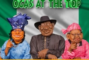 Basketmouth, Goodluck Jonathan, Obasanjo, Patience Ozokwor feature as Puppets in ‘Ogas at the Top’