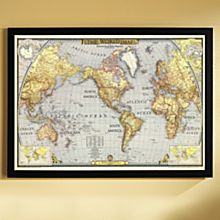 World Map in a Frame