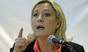French far-right Front National (FN) party president Marine Le Pen speaks during a political rally.