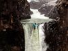 Photo: Kayaker on waterfall