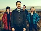 Made in Wales: Richard Harrington (centre) leads the cast of
'Hinterland'