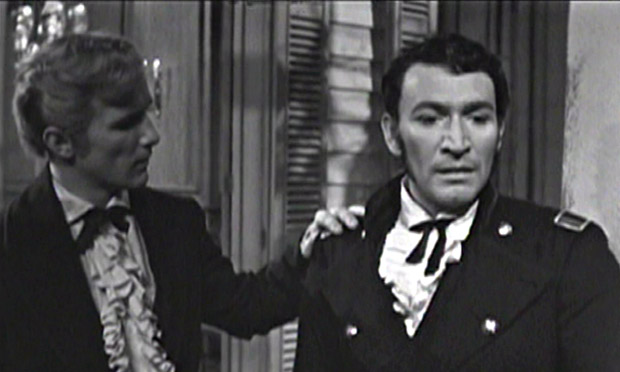 Graydon Gould and Peter Wyngarde in the ITV drama South