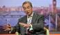 UKIP leader Nigel Farage on set for The Andrew Marr Show for BBC television, in London, on 4 May 2014. Mr Farage hopes that success in the European elections will pave the way for the party to win seats in the national elections in 2015