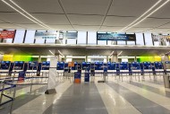 An empty terminal at Boston Logan International Airport in Boston Feb. 8, 2013