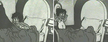 In Mysterious Mose, Betty Boop's second cartoon, she displays some of her early sex appeal.