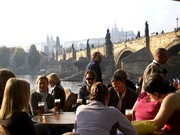Photo: Outdoor cafe in Prague 