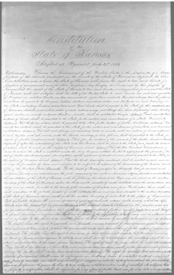 Image of Wyandotte Constitution, page 1
