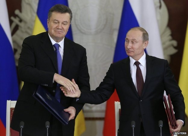 President Viktor Yanukovych and Vladimir Putin