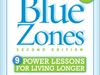 Illustration of Blue Zones book cover.