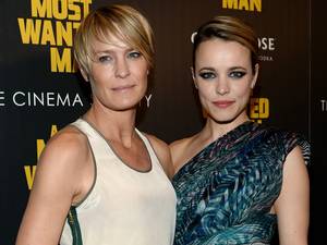 22 July 2014: Actors Robin Wright and Rachel McAdams attend Lionsgate and Roadside Attraction's premiere of 