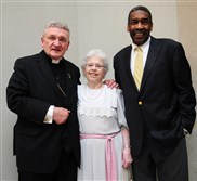  Bishop David Zubik, Joanne Rogers and Bill Strickland.