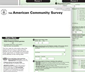 American Community Survey interactive form