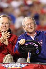 A tale of two presidents: George W Bush downs his paintbrush to pen father’s life story