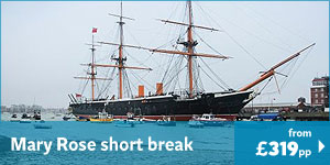 Mary Rose – two nights from £319pp 