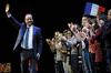 Hollande, Fran?ois: waving to supporters in Rouen [Michel Spingler/AP] 