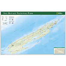 Isle Royale National Park Travel and Hiking Map Poster