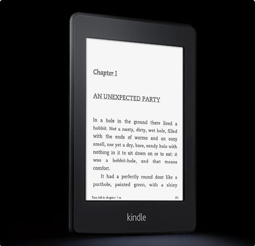 Kindle Paperwhite: thinner than a pencil