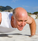 Older man doing pushups