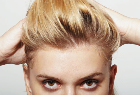 Dyed Blonde Hair on Woman 